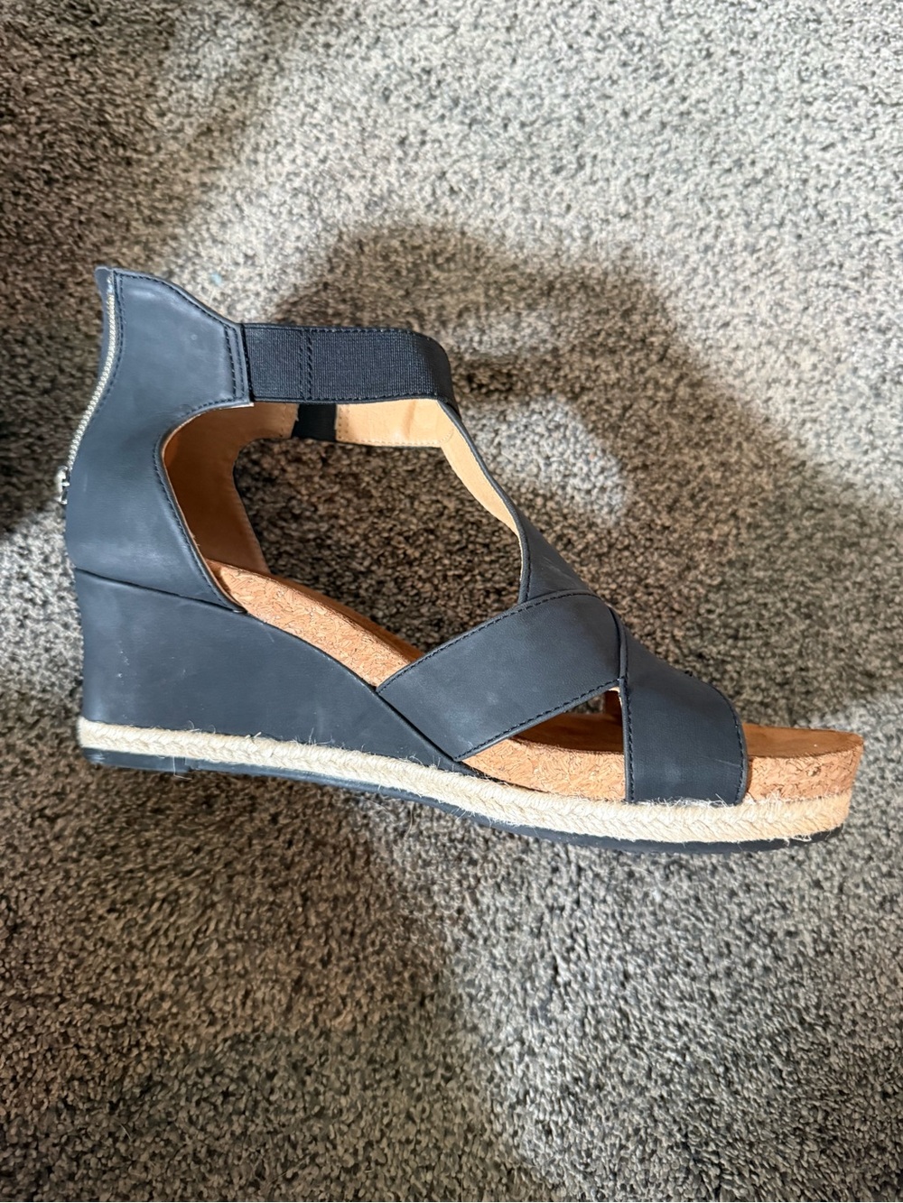 Women’s Black Wedge Sandal